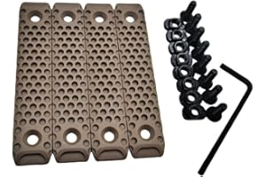 ProWildGear 4 Pcs/Set Nylon CNC RS Handguard Rail Cover Fit for M-Lok Compatible Systems Keymod Accessory