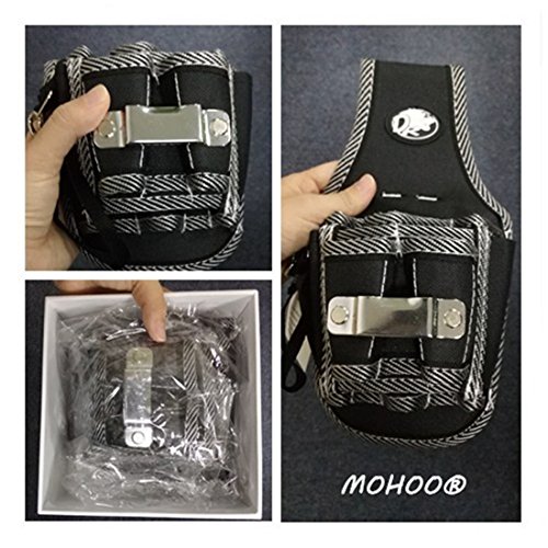 Mohoo 9 in 1 Elektriker Taille Taschen-Werkzeug-Gürteltasche Tasche Schraubendreher Carry Case Halterung - 8
