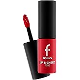 Flormar Lip & Cheek Tint - Mat ve Kalıcı Su Bazlı Likit Dudak/Yanak Renklendiricisi 001 SCARLET RUBY