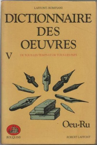 couverture de : Dictionnaire des oeuvres de tous les temps et de tous les...