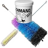 ... und eine große (50 cm) und breite (11 cm) Bowl-Bürste die auch die entlegensten Winkel des Glases erreicht