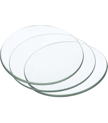 PATIKIL 4er-Pack Uhrgläser 70 Mm Durchmesser – Hochtransparent, Abgeschrägte Kanten, Für Labor Und Chemieexperimente