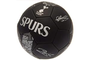 TOTTENHAM HOTSPUR Club Licensed Tottenham Signature Ball - Black/Silver (Size 5)