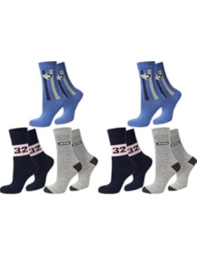 Kinder Socken, 6er Pack,angenehm weich und hautsympathisch durch Baumwolle