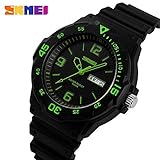 Easy Go Shopping Herrenuhr Geschäftskalender Wasserdichte Uhr Retro Herren Sportuhr (Color : 5)