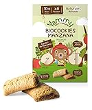 Con Espelta y rellenas con un 35% de puré de manzana
