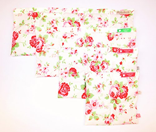 Körnerkissen Dinkelkissen (Kein Weizen) Wärmekissen ca. 50x20cm Rosali Blomma Rosen - 3