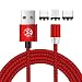 Produktbild Ugi® Runde 3 in 1 Magnetkabel Micro USB Typ C Blitz 3.3ft / 6.6ft Schnellladung Android USB C Kabel für Samsung Galaxy S5 S6 S7 S8 S9 Plus Edge Huawei Phone X 8 7 8 Plus 6 6 s,All Phone Devices