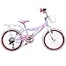 Produktbild 18 Zoll Hi5 Chic Kinderfahrrad für Kinder ab 2,5 Jahren Fahrrad Stützräder, Farbe:Weiß / Purple