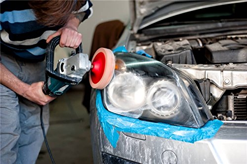 2 tlg 125mm Polierfell Lammfell Klett Polierschwamm für Poliermaschine - 5