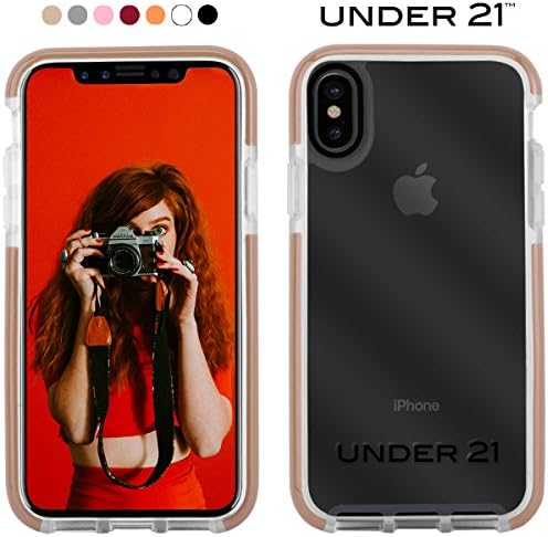 iPhone X Case, Clear Shockproof Premium Bumper Cover [Hard-Back] Impact Resistant [Shock Absorbing] [Scratch Resistant] Protective [Anti-Drop] Transparent [clear] 2017 Release [Christmas Deal] (Gold)