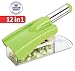 Ritu  Stainless Steel 12 in 1 Chipser Slicer, Green and White RS.310.00