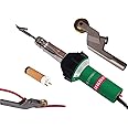 230V 1600W Vinyl Plastic Floor Hot Air Welding Gun with 1PC Welding Tip with Brass Penny Roller for Flooring Welding Rods