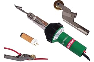 HKBST 230V 1600W Vinyl Plastic Floor Hot Air Welding Gun with 1PC Welding Tip with Brass Penny Roller for Flooring Welding Rods