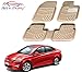 Auto Pearl - Premium Quality Car 3D Croc Textured, 2 Rows Beige Mats For - Hyundai Verna Fluidic 4S RS.1200.00