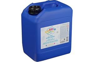 Bubble World - Recharge pour Bulles de Savon - 5 L - Liquide prêt à l'emploi pour Bulles et Jouets à Bulles - Hypoallergénique - sans parabènes et sans Gluten - Fabriqué en Italie