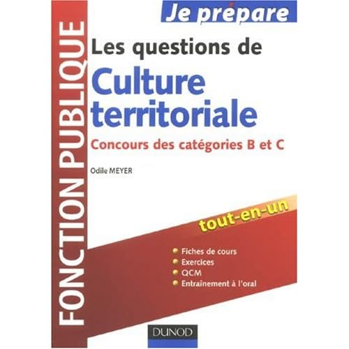 Les questions de Culture territoriale : Concours des catégories B et C Les questions de Culture territoriale : Concours des catégories B et C