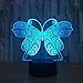 Produktbild Pretty Butterfly 3D led Night Light for Baby Bedroom Lamp Illusion Lamp Illusion LampChanging Touch Touch Switch Sitting Ro