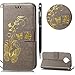 Produktbild Moto G6 Plus Hülle,Motorola G6 Plus Leather Handyhülle,WIWJ Handyhülle Wallet Case[Heißprägen Prägung Schmetterlinge Ledertasche] Flip Schutzhülle in Standfunktion Kredit Kartenfächer Magnetverschluss PU Leder Lederhülle Silikon Anti-Scratch Shell Back Cover Folio Hüllen Schale Schutzhüllen für Moto G6 Plus+1x Touch Stylus Pen-Grau