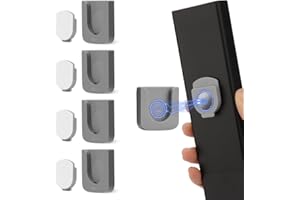 FIDWALL Magnetic Remote Control Holder Wall Mount, Innovative Slot Design for Effortless Organization of Home, Office, and School Supplies - Organize and Fix Remotes with Ease (Gray, 4 pack)