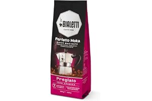 Bialetti – Perfetto Moka Delicato: Malet Kaffe Ljusrost, Arom Av Blommor Och Torkad Frukt, 250 g, Påse Med Smakbevarande Ventil