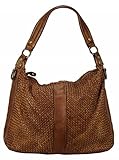  BOZANA Bag Rebecca cognac Italy Designer Damen Handtasche Schultertasche Tasche Schafsleder Shopper Neu