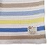 Gorgeous 100% Super Soft Organic Cotton Baby Pram/Crib Blanket or Shawl - Knitted Boy PASTEL Stripes Design
