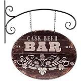 linoows Reklame Ausleger Bar, Pub, Blechschild, Werbeschild, Zunft Schild, Kneipenschild