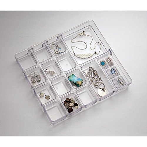 InterDesign 60930EU Linus mehrstufiger Schmuckkasten Small, transparent - 4