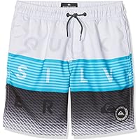 Quiksilver Word Block 15" Bañador, Niños, Azul (Navy Blazer Heather), S/10