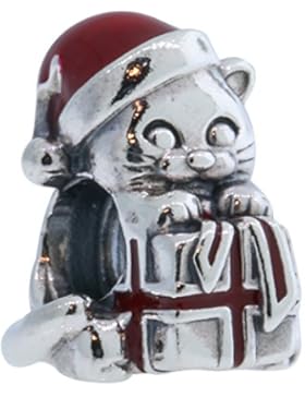 Pandora 792007EN39 süßes Weihnachts - Kätzchen mit Geschenk - Winter Neuheit 2016