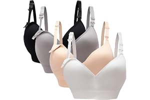 Oliaekd dam graviditet amningsbh amning mjuk kupa bras, 4-pack