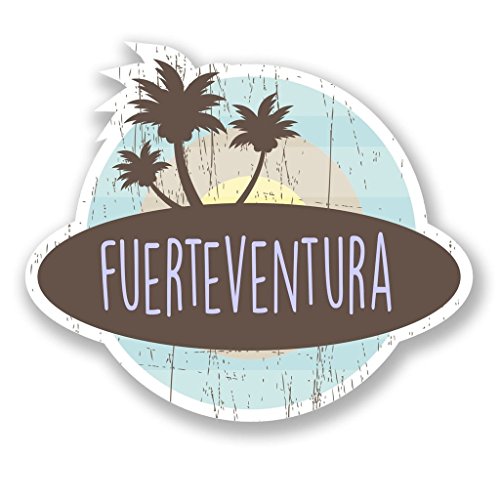 2 x Fuerteventura Vinyl Aufkleber Aufkleber Laptop Reise Gepäck Auto Ipad Schild Fun # 6765 - 10cm/100mm Wide