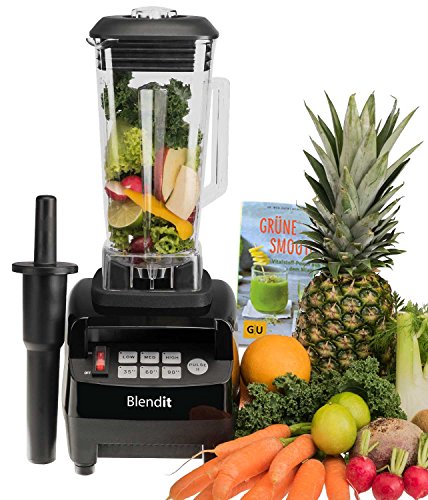 Blendit Hochleistungsmixer Bpa Frei Smoothie Maker Mit Dem Kraftvollen 1500 Watt Motor Ideal Fr Grne Smoothies Suppen Mandelmilch Eiscreme Rohkost