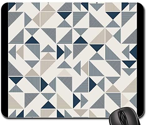 Mouse Pads - Geometric Triangle Modern Mosaic Pattern Color
