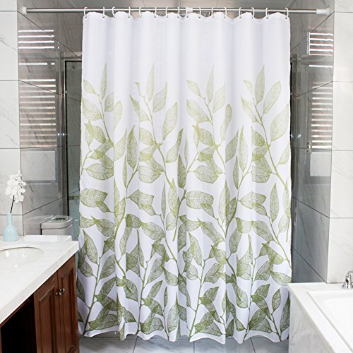 Leaf Shower Curtain Shower Curtain Fabric Bath Curtain Waterproof