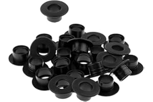 Paowsietiviity 12 cuscinetti per biliardino con filettatura a vite per calcio balilla, as described, Nero