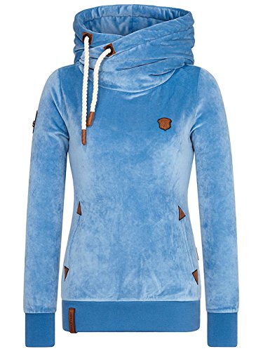 Preisvergleich Produktbild Damen Kapuzenpullover Naketano Darth Mack Hoodie, Baby Blue, Gr. XL