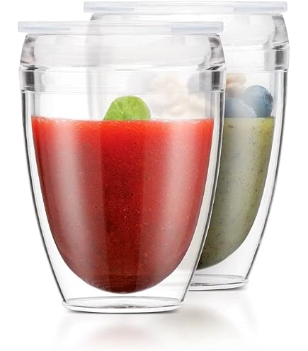 Set De 2 Verres Double Paroi Bodum Titlis 0,25L - Verres Isolants Empilables