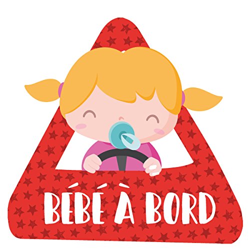 Dimensions 16 Cm X 9 Cm Sticker Bebe A Bord Protection Anti Uv Pied Fille Auto Et Moto Autocollants Bebe A Bord
