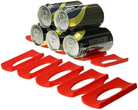 Can Stack Easy Stacker Silicone Beer Wine Bottle Rack Holder Stack Water Bottles and Food Cans Fridge Mats Kitchen Storage Organizer