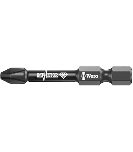 Wera Phillips PH2 Sheet Metal Bit - 89mm Blade 1/4" Drive For Power Tools