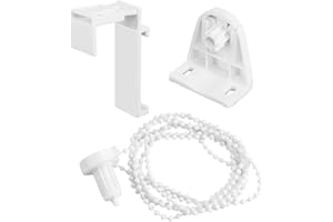 DIAONIAN 1 Kit Raccordi di Tenda a Rullo,Kit Di Riparazione Per Tende A Rullo,Set Staffa Per Tende a Rullo Finestra,Senza Foratura,Per Tende a Rullo, Tende Oscuranti,17mm(Bianco)