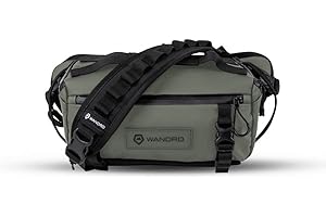 WANDRD Rogue Sling 6L Tasche - Leichte, wetterbeständige Kamera & Everyday One Strap Sling Bag mit Laptopfach (F6-79E5-FE1T), Wasatch Green, (6L) UK, Kuriertasche