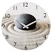 Produktbild Hama Wanduhr Sand mit Stein aus Glas (geräuscharm, leises Ticken)
