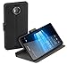 Produktbild yayago Book Style Tasche für Microsoft Lumia 950 XL Hülle mit Standfunktion Schwarz