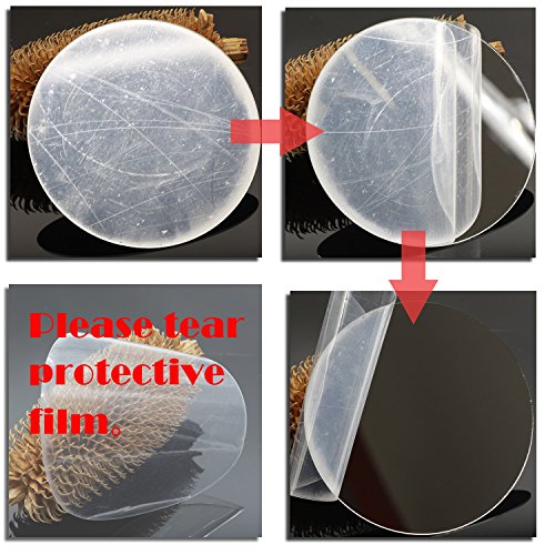 OMGAI Runder / Kreis Spiegel Wandaufkleber Aufkleber Haus Dekoration - 5