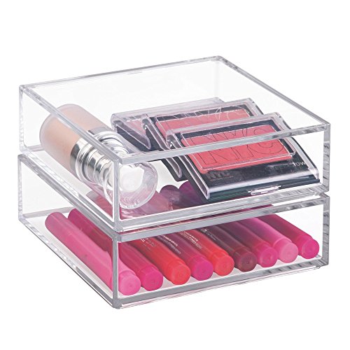 Interdesign 39610EU Clarity Aufbewahrungsbox mit Deckel Medium, 5 cm Hoch, durchsichtig - 4