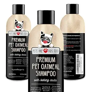 Pet Oatmeal Anti-Itch Shampoo & Conditioner In One! Smelly Puppy Dog & Cat Wash, ALL NATURAL & Hypoallergenic! Provides Relief For Allergies, Itchy, Dry, Irritated Skin!! Smells Amazing! (1 btl)