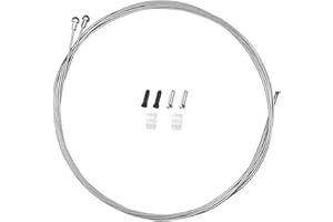 TAPKUA Cavo Freno per Bicicletta da 2500 mm per Bici da Corsa City Bike, 2 Cavi con Tappi Terminali